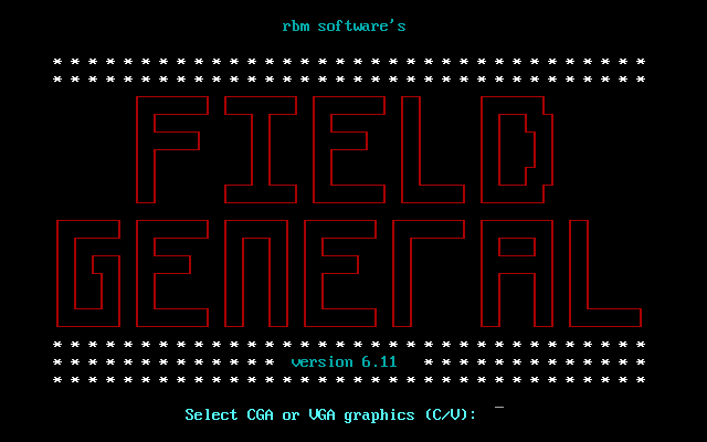Field General box art