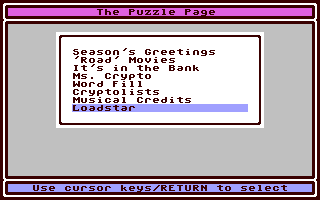 The Puzzle Page #103 — ss (WOR)