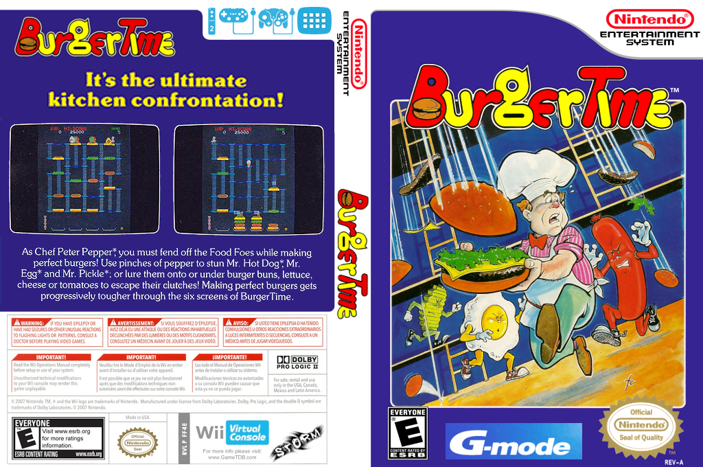BurgerTime — box-texture (US)