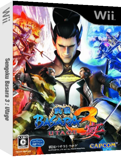 Sengoku Basara 3 - Utage — box-3D (JP)