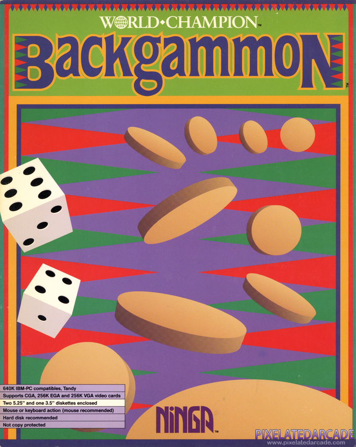 World Champion Backgammon box art