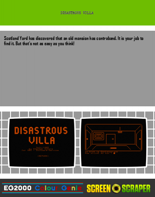 Disastrous Villa — box-2D-back (SS)
