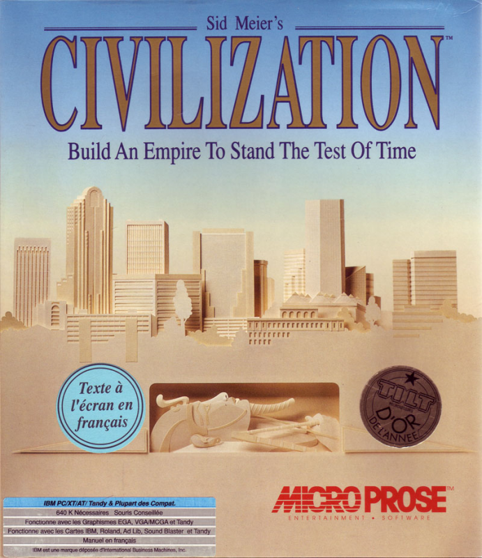 Sid Meier's Civilization — box-2D (FR)