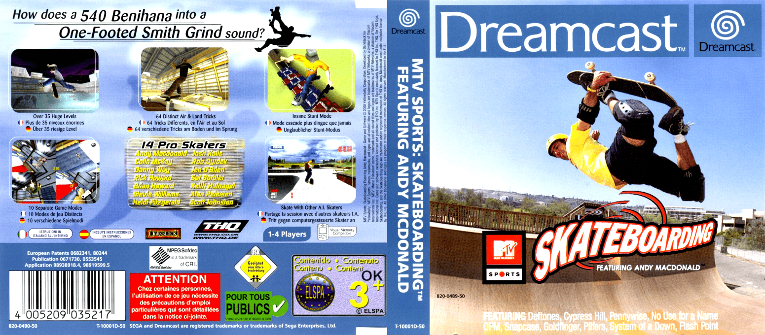 MTV Sports - Skateboarding featuring Andy Macdonald — box-texture (EU)