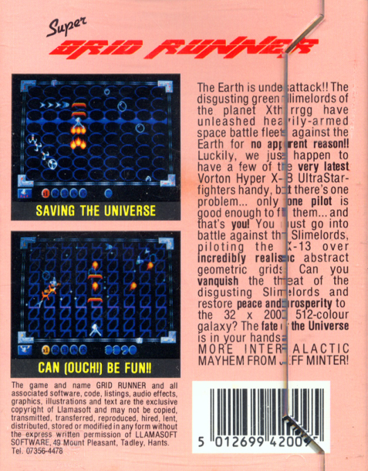 Gridrunner — box-2D-back (EU)