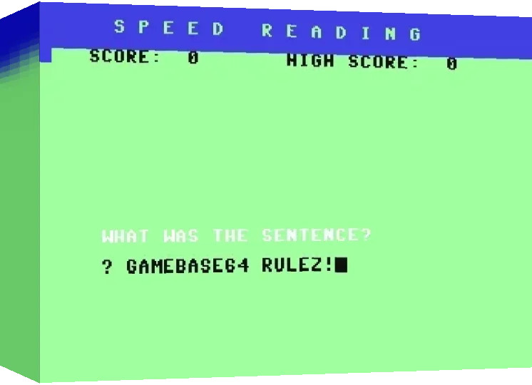 Speed Reading — box-3D (WOR)