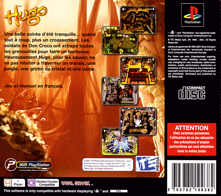 Hugo - Frog Fighter — box-2D-back (FR)
