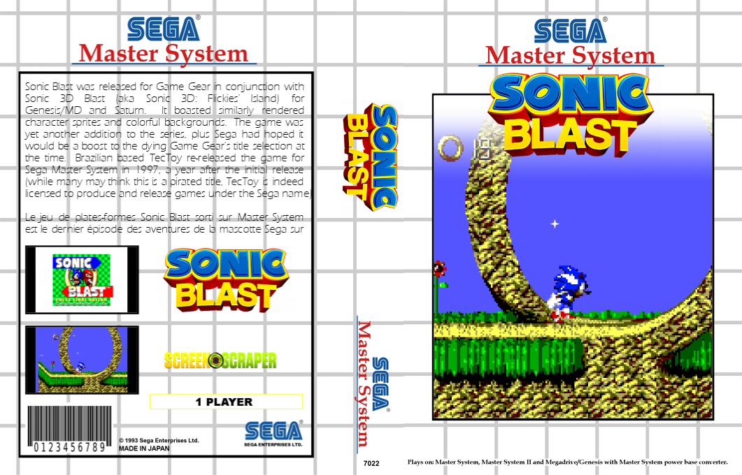 Sonic Blast — box-texture (SS)
