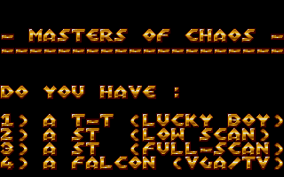 Masters Of Chaos — ss (WOR)