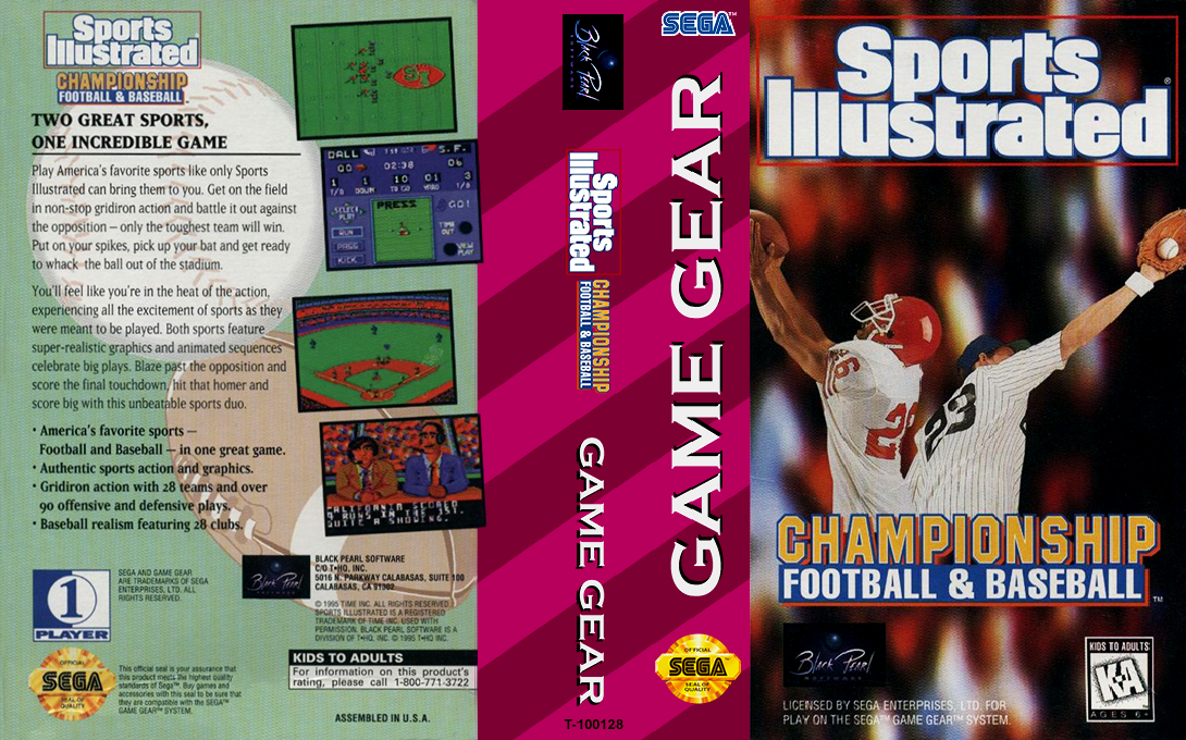 Sports Illustrated Championship Football And Baseball — box-texture (US)