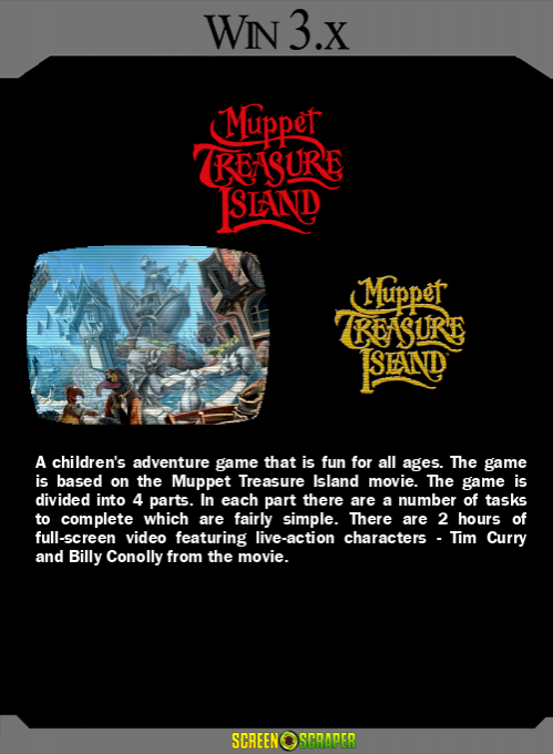 Muppet Treasure Island — box-2D-back (SS)