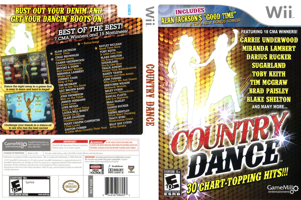 Country Dance - 30 Chart-Topping Hits!!! — box-texture (US)