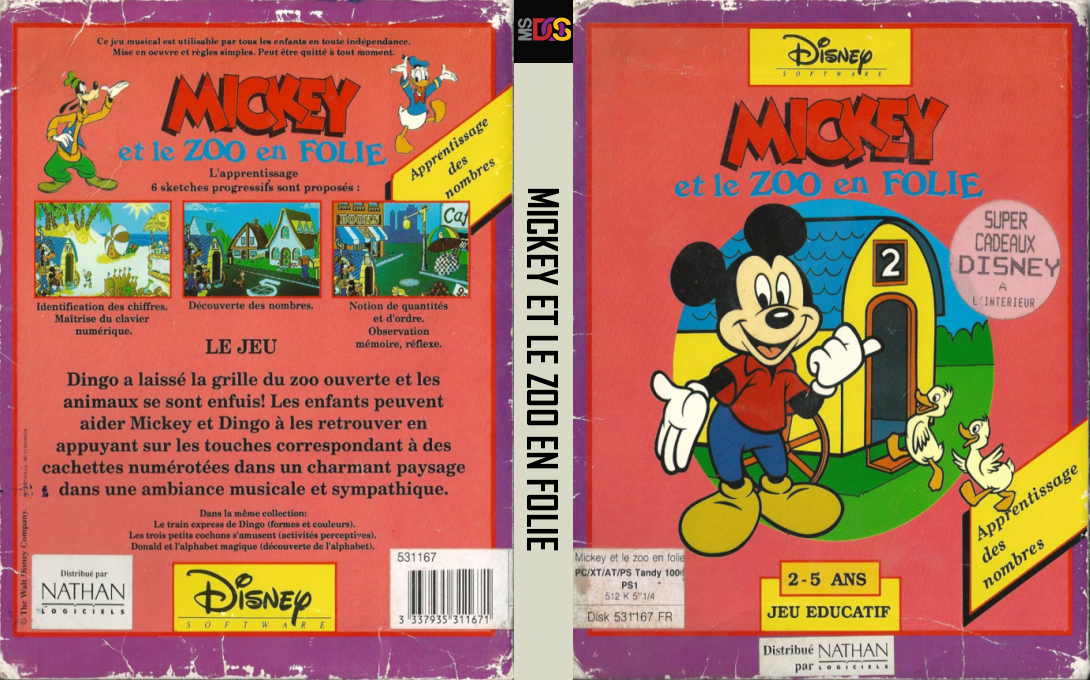 Mickey's Runaway Zoo — box-texture (FR)