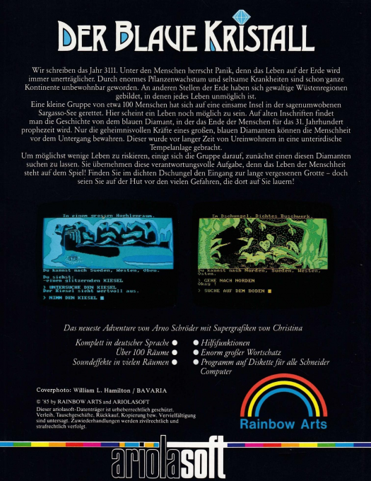 Blue Crystal, The — box-2D-back (DE)