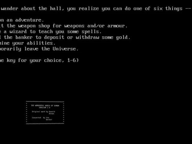 Eamon Adventure Disk I : The Main Hall — mixrbv2 (WOR)