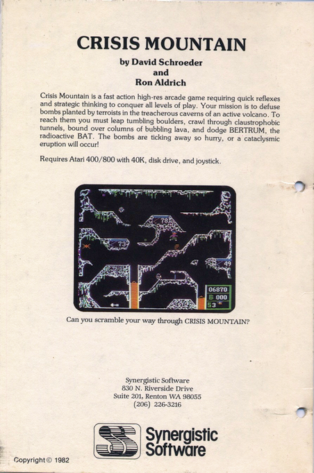 Crisis Mountain — box-2D-back (US)