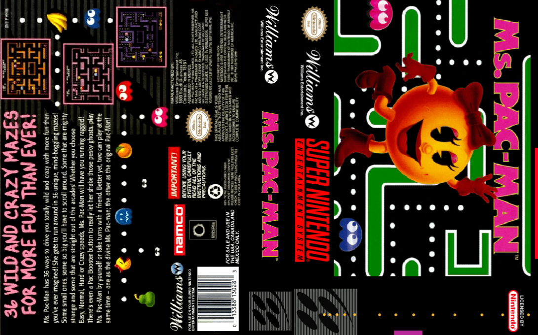 Ms. Pac-Man — box-texture (US)