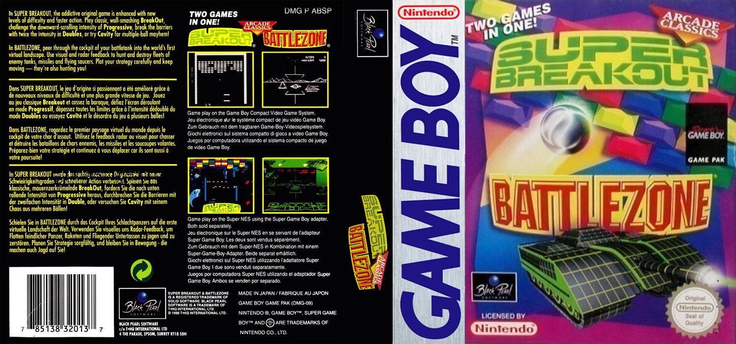 Arcade Classics - Battlezone And Super Breakout — box-texture (EU)