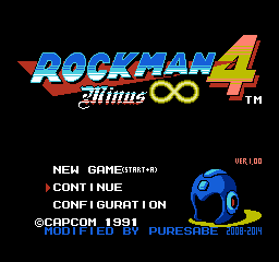 MegaMan IV : Minus Infinity — sstitle (WOR)