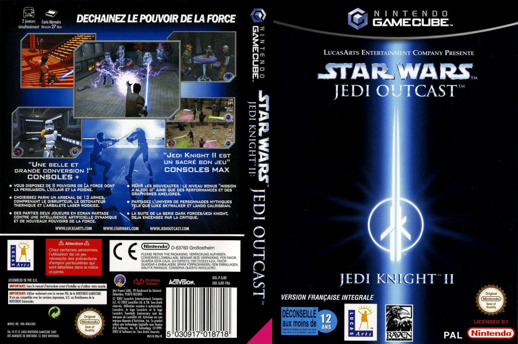 Star Wars Jedi Knight 2 - Jedi Outcast — box-texture (FR)
