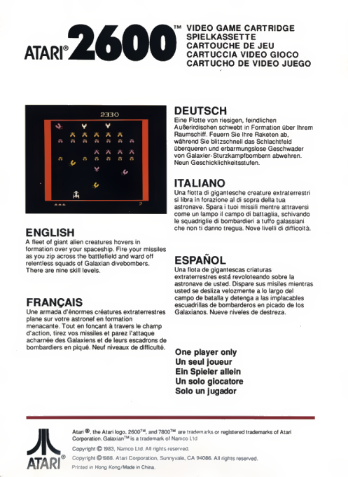 Galaxian — box-2D-back (EU)