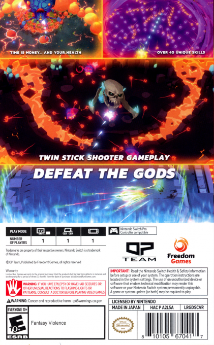 Godstrike — box-2D-back (US)