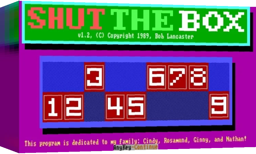 MicroLink Shut the Box — box-3D (WOR)
