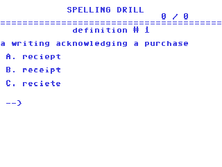 Spelling Drill #010 — ss (WOR)