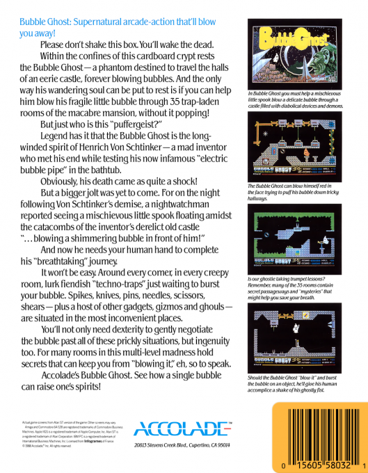 Bubble Ghost — box-2D-back (US)