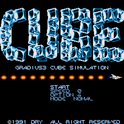 Cube Gradius 3 Cube Simulation — sstitle (WOR)
