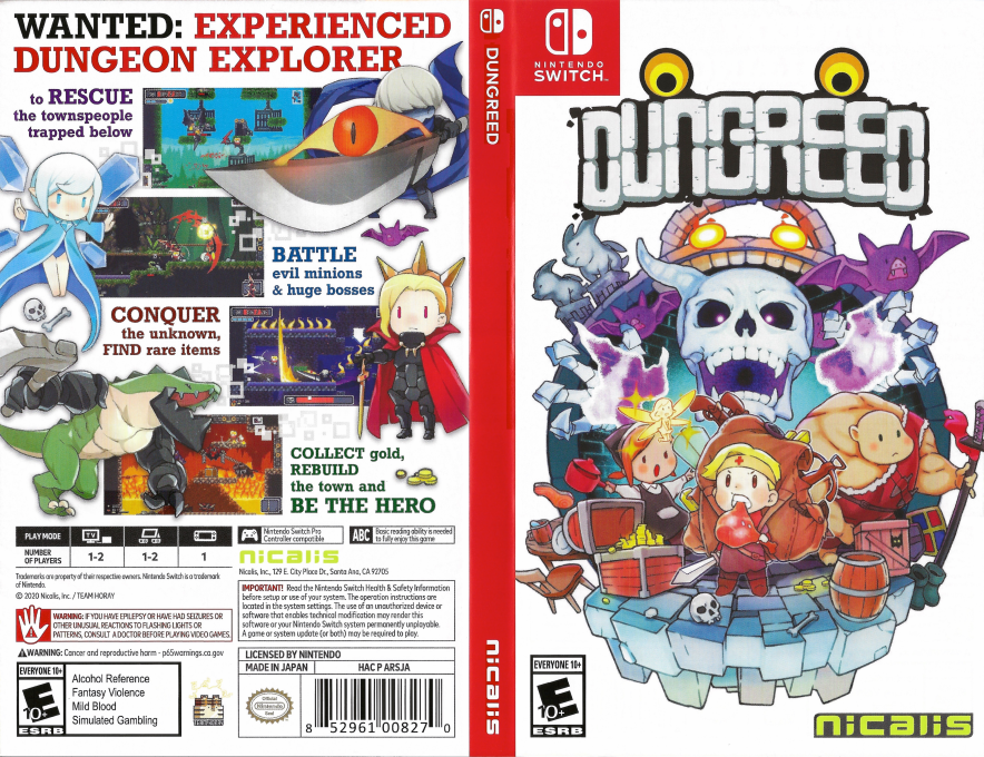 Dungreed — box-texture (US)