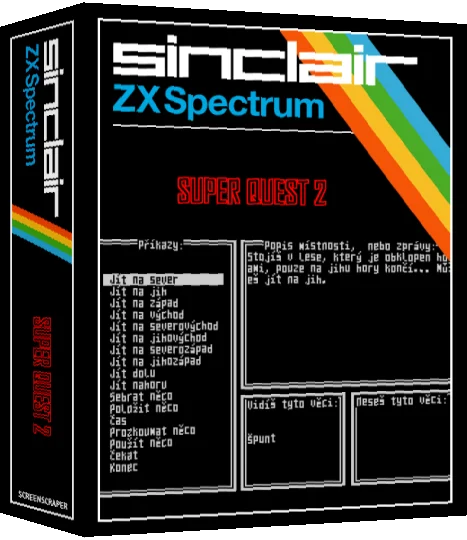 Super Quest II — box-3D (SS)