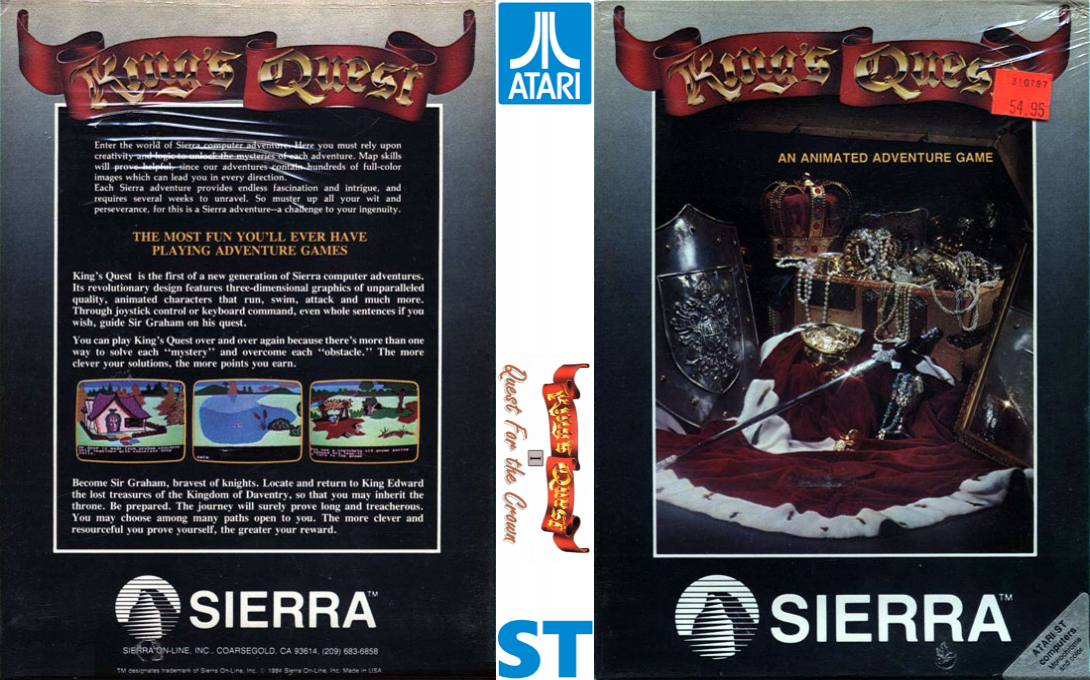 King's Quest - Quest For The Crown — box-texture (EU)