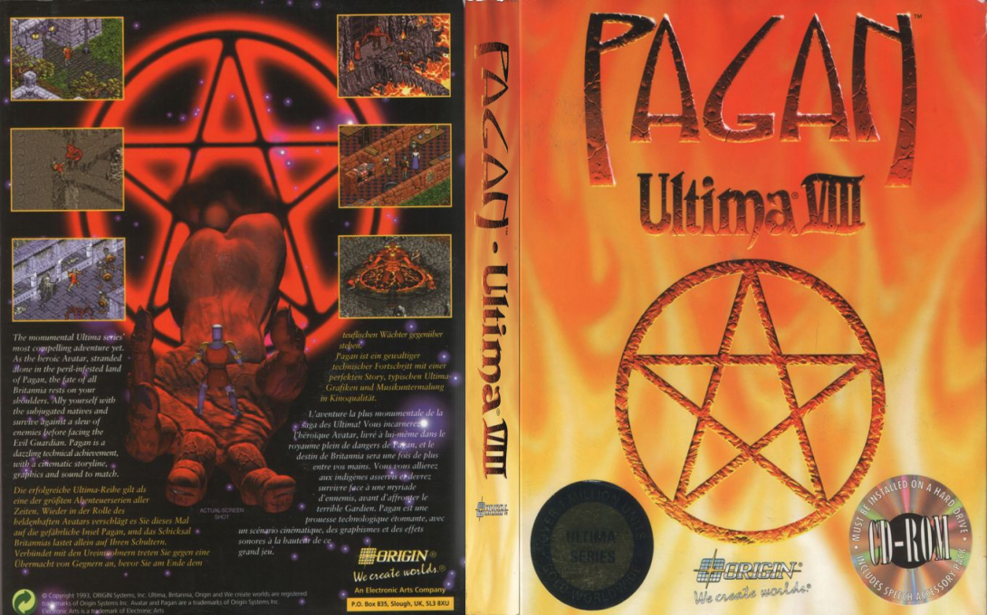 Ultima 8 - Pagan — box-texture (EU)