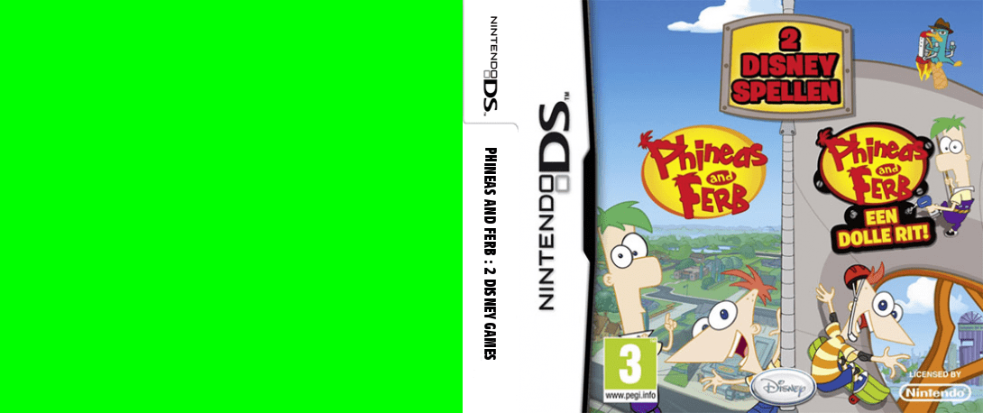 Phineas and Ferb - 2 Disney Games — box-texture (EU)