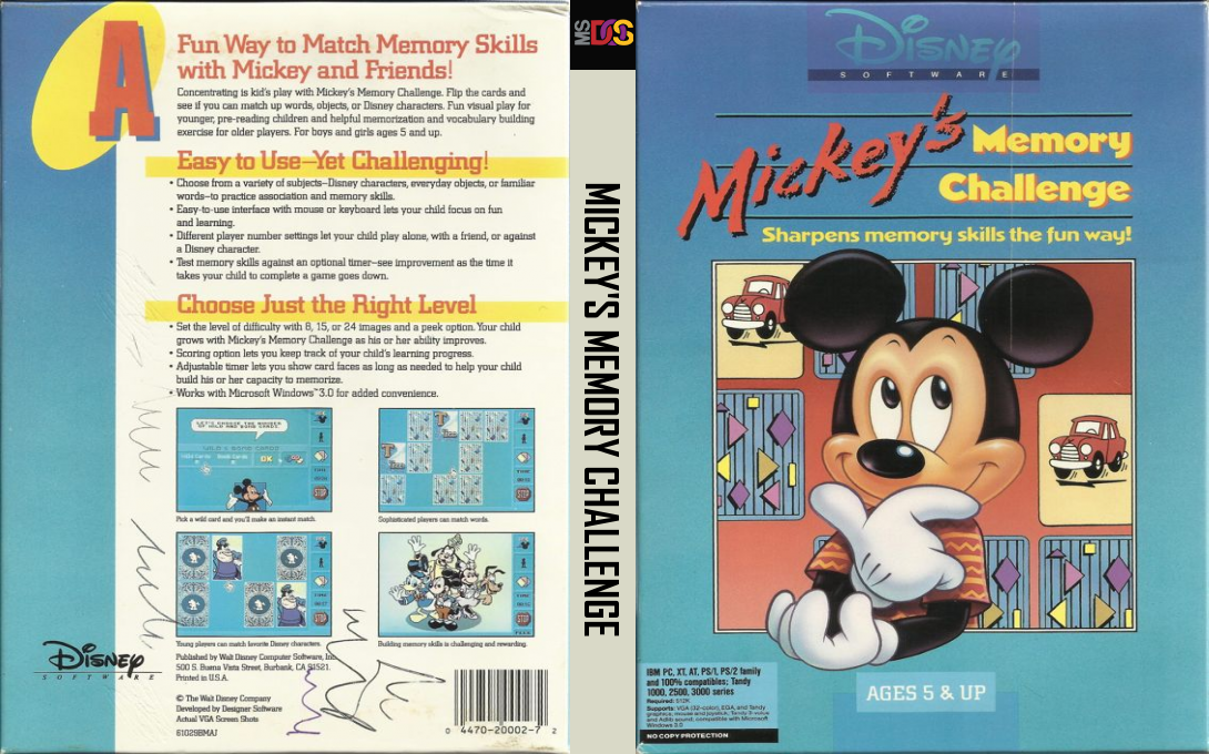 Mickey's Memory Challenge — box-texture (US)