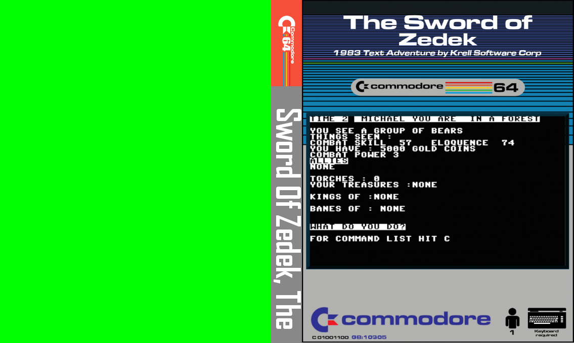 The Sword of Zedek — box-texture (CUS)