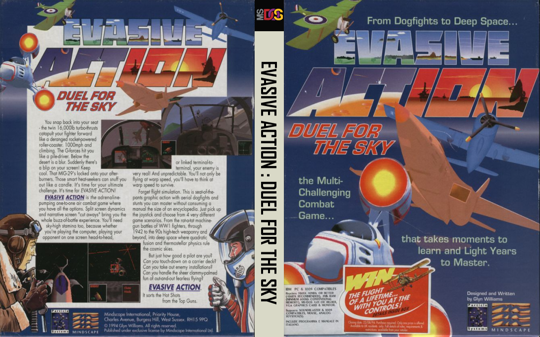 Evasive Action - Duel for the Sky — box-texture (EU)