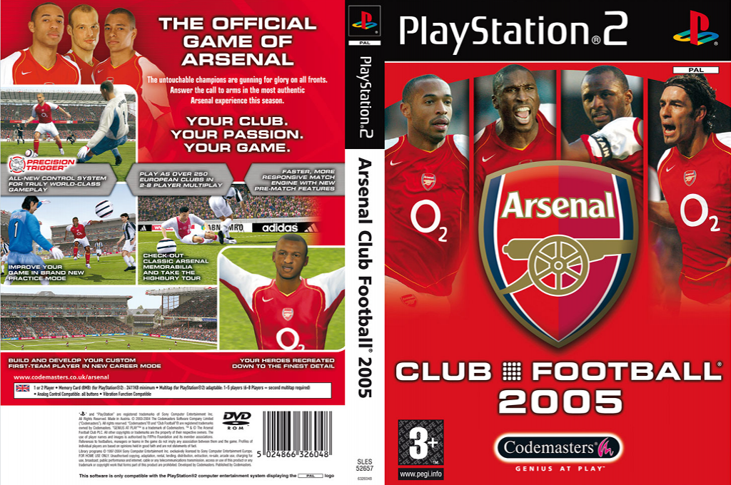 Club Football 2005 - Arsenal — box-texture (EU)