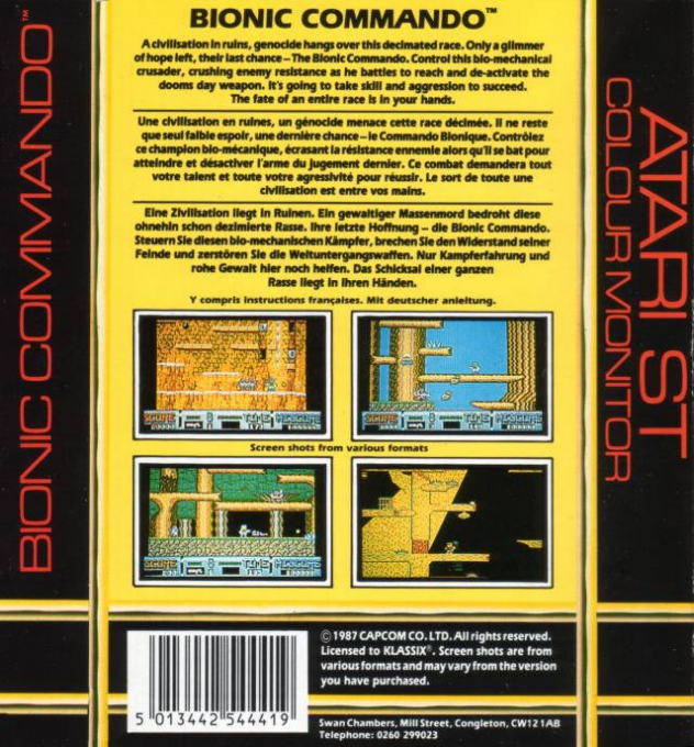 Bionic Commando — box-2D-back (EU)