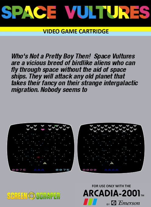 Space Vultures — box-2D-back (US)