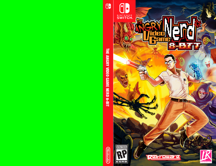 The Angry Video Game Nerd 8-bit — box-texture (US)
