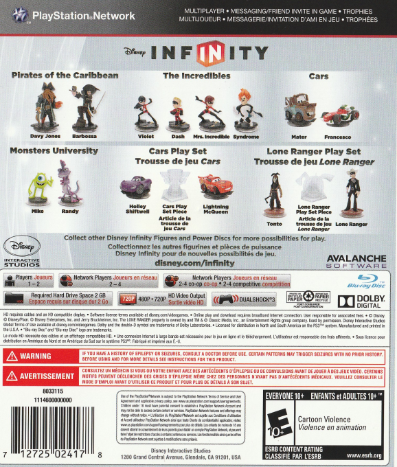 Disney Infinity — box-2D-back (CA)