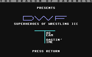 Dwf Superheroes Of Wrestling 3 - Tag Team Toastin' Time — sstitle (WOR)