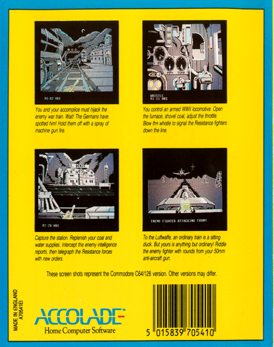 Train - Escape To Normandy, The — box-2D-back (EU)