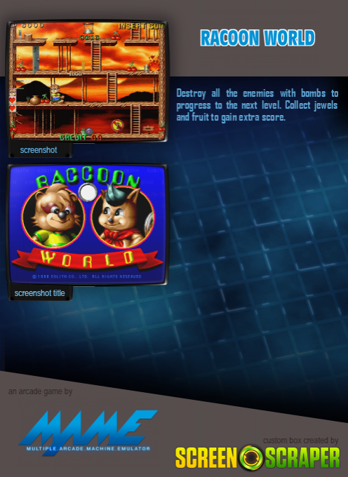Raccoon World — box-2D-back (SS)