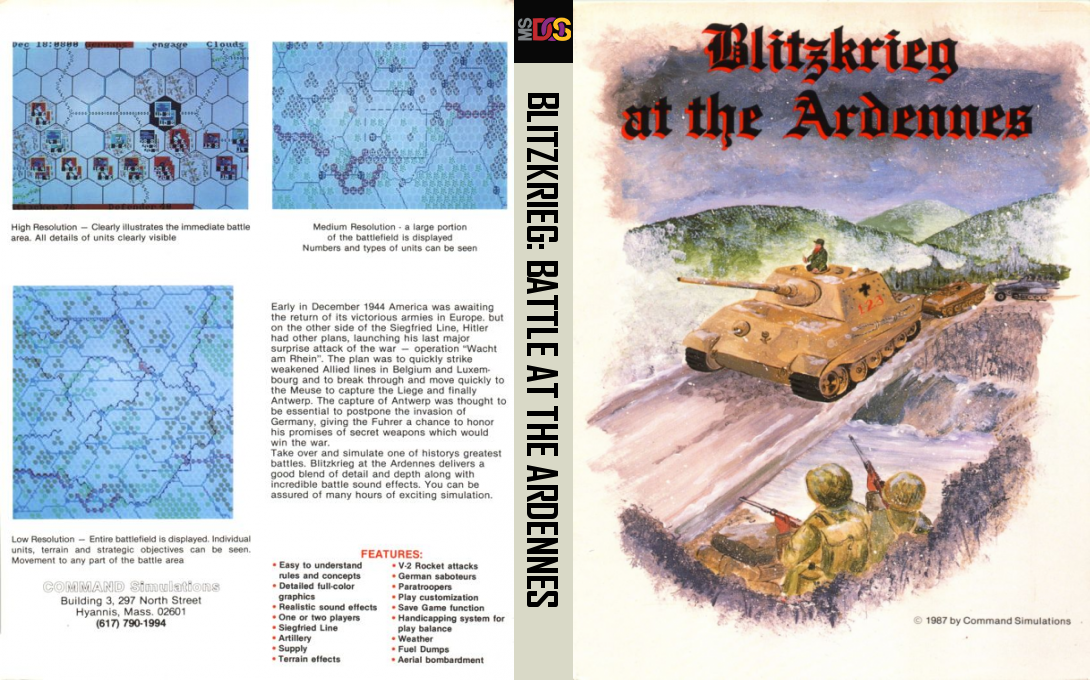 Blitzkrieg - Battle At The Ardennes — box-texture (US)
