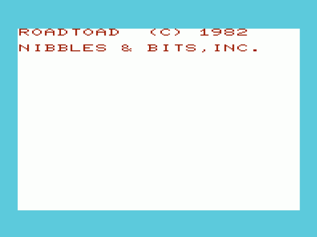 Road Toad — sstitle (WOR)