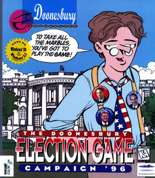 The Doonesbury Election Game Campaign '96 box art