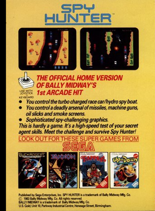 Spy Hunter — box-2D-back (EU)